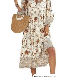 Floral Cream Dress